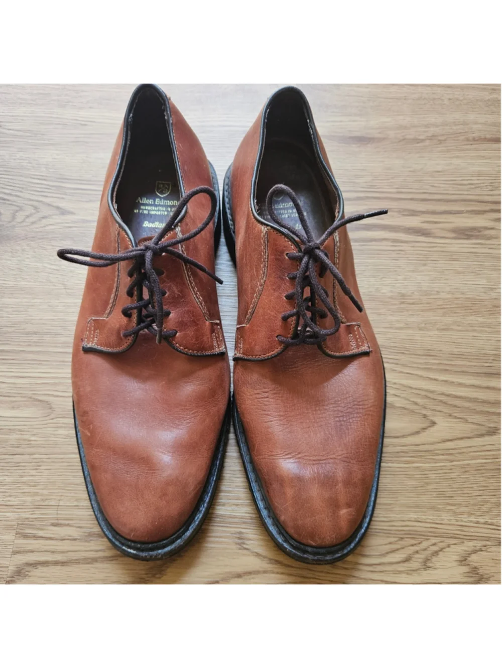 Allen Edmonds Badlands Brown Leather Dress Shoes Mens 11D